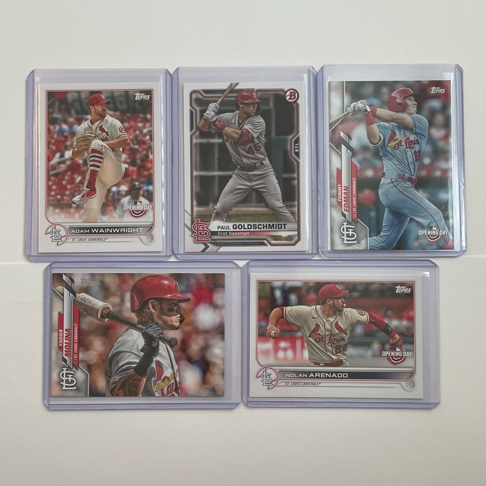 Lot of 5 St. Louis Cardinals Topps MLB Baseball Cards